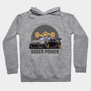 Subaru BRZ Car Art - Modified Boxer Engine JDM Sports Car Hoodie